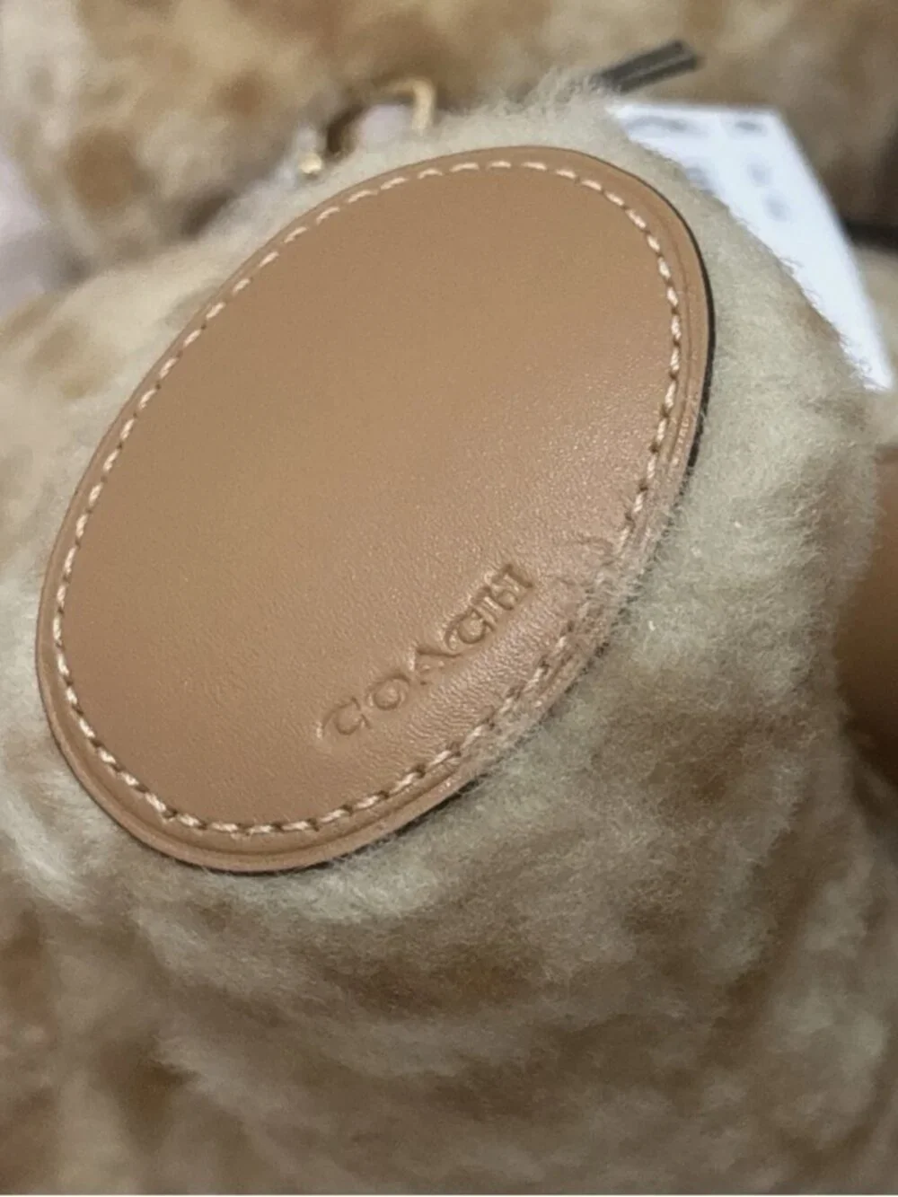 Coach Outlet Bear Collectible In Signature Shearling